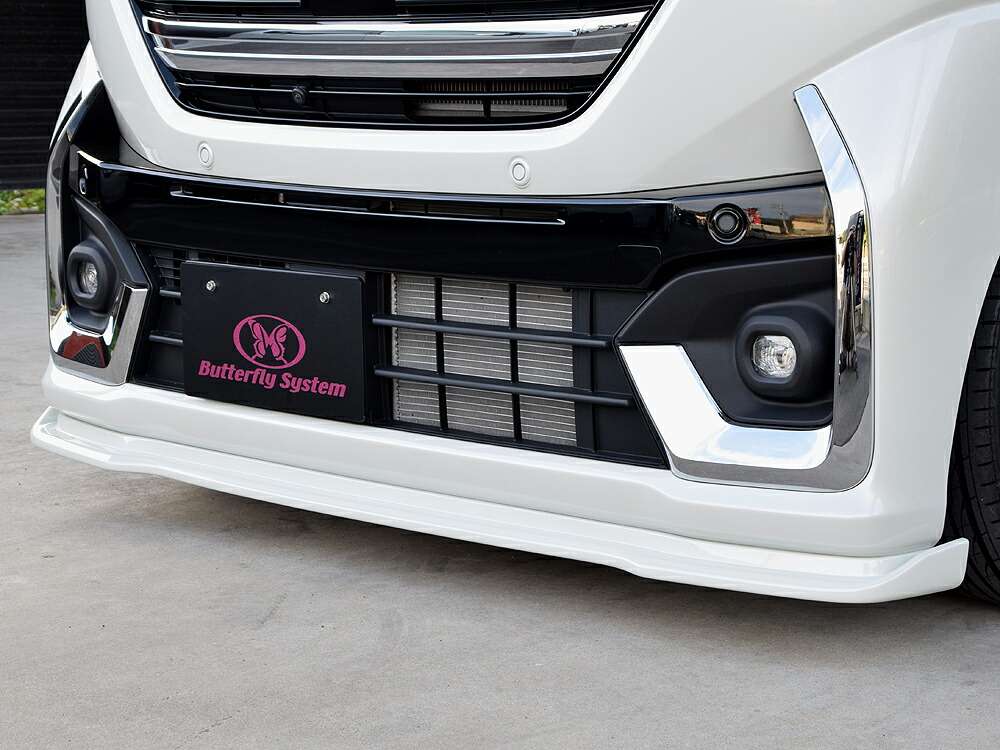 スペーシアカスタム　MK54S MK94S　フロントフラップスポイラー　GLANZ　Butterfly System/バタフライシステム
