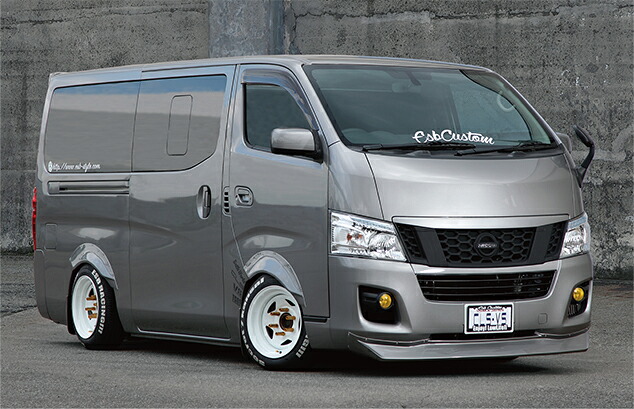 NV350キャラバン E26 前期　ナロー用 フロントリップスポイラー 塗装済 CLS VS ESB