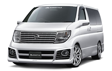 エルグランドハイウェイスター E51 MC後 ボンネットスポイラー EIK ケンスタイル｜クロノコーポレーション店