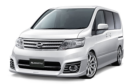 セレナハイウェイスター C25 MC後 フロントハーフスポイラー EIK ケンスタイル