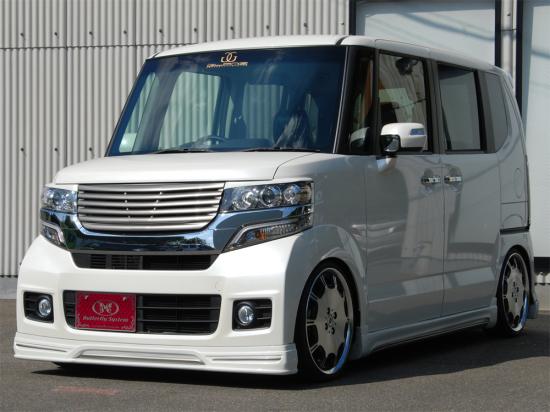 N BOX カスタム 前期 JF1 フロントハーフスポイラー 塗装済 グランツ Butterfly System/バタフライシステム
