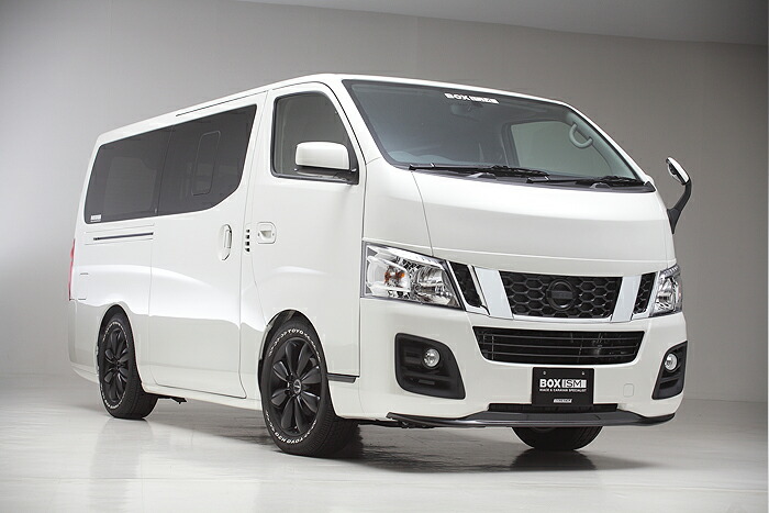キャラバン NV350 ナロー用　1型　フロントバンパーエクステ CARBONTEC ボクシースタイル