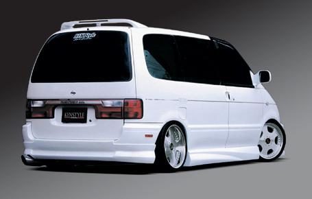 セレナ C23 タイプ1 リアハーフスポイラー 塗装済 ISM ケンスタイル