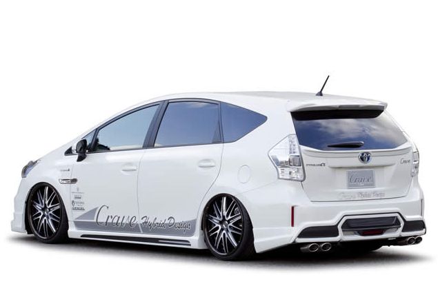 プリウスα ZVW40W/ZVW41W 前期 リアハーフスポイラー クレイブ｜クロノコーポレーション店