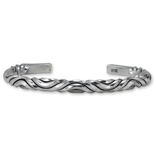 【BOLTED STUDIOS　ボルテッドスタジオ　BRACELET　ブレスレット】ボルテッドウェーブメンズ1バングル【送料無料】｜CHRONO店