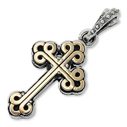 【KING BABY キングベイビー Pendant ペンダント】スモールアロイトラディショナルクロスインシルバーフレイムペンダント【送料無料】|CHRONO店