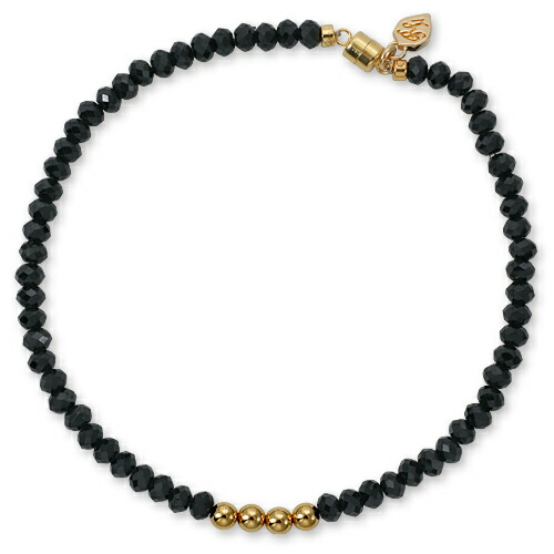 【KING LIMO　キングリモ　Bracelet　ブレスレット】ギャラクシーブレスレット/ブラックスピネル/ロング w/14KGF/4.0mm【送料無料】 20,878円