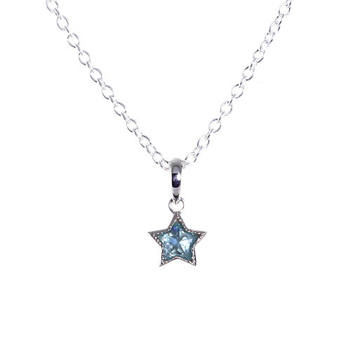 【KING LIMO　キングリモ　Charm　チャーム　ペンダント】クラシックスターチャームw/ブルーCZ【送料無料】｜CHRONO店