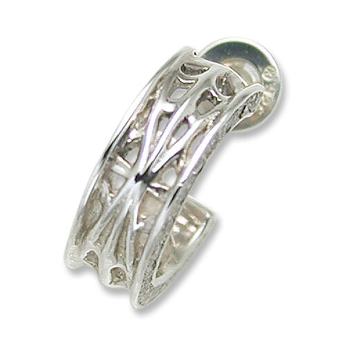 【KING LIMO キングリモ Earring イヤリング ピアス】ウェビーイヤリングw/パヴェCZ【貨物輸送無料】
