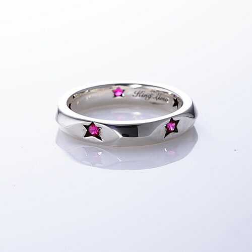 【KING LIMO キングリモ Ring 輪っか】ドリームラバーリングw/シンセティックルビー【貨物輸送無料】