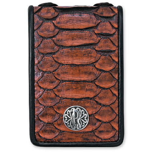 【Rizard Head リザードヘッド Coin Purse 硬貨金入れ】スモールリッチコインケース#2/固定ディスクパイソン/ラッセルオレンジ色【貨物輸送無料】 バッグ・小物・ブランド雑貨-メンズ財布