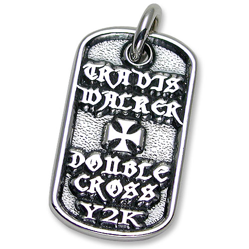 【TRAVIS WALKER DOUBLE CROSS トラヴィスワーカー ダブル差し交わす ドッグタグ】マリブクロスドッグタグ【貨物輸送無料】 ジュエリー・アクセサリー-ネックレス・ペンダント-メンズジュエリー・アクセサリー
