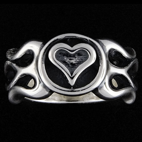 【TRAVIS WALKER　DOUBLE CROSS　トラヴィスワーカー　ダブルクロス　Ring　リング】フレイムドハートリング【送料無料】