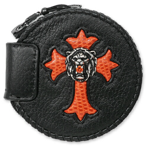 【VAN AMBURG LEATHERS ヴァンアンバーグレザーズ Coin Purse 鋳貨通行手形】鋳貨金入れ/牛革w/百獣の王onクロスインレイ【貨物輸送無料】
