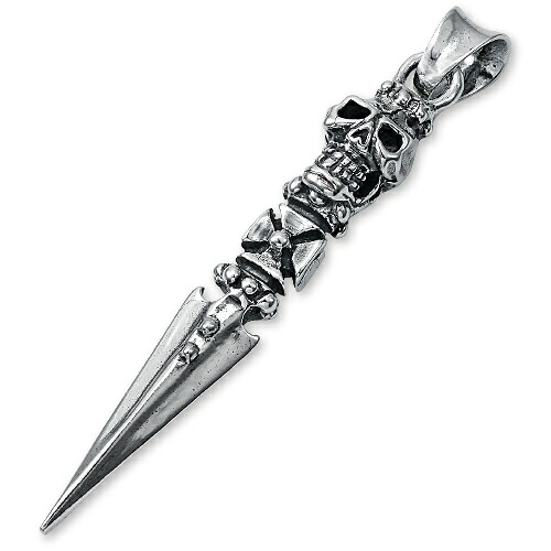 【TRAVIS WALKER　DOUBLE CROSS　トラヴィスワーカー　ダブルクロス　Pendant　ペンダント】スカルダガーペンダント【送料無料】