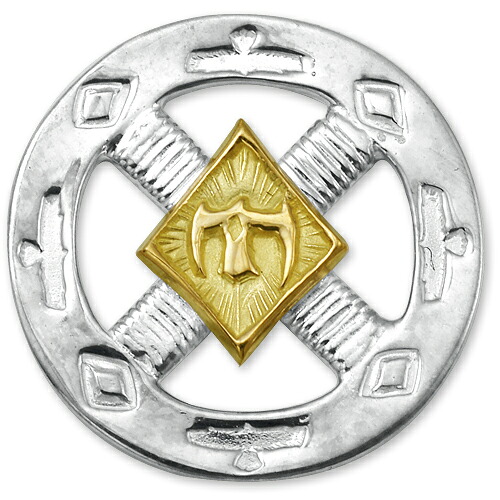 【鷲見太郎　Pendant　ペンダント】イーグルメディシンホイール w/M K18イーグルメタル【送料無料】