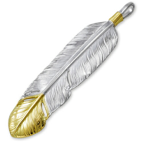 楽天市場】【鷲見太郎 Pendant ペンダント】Mフェザー/K18トップ