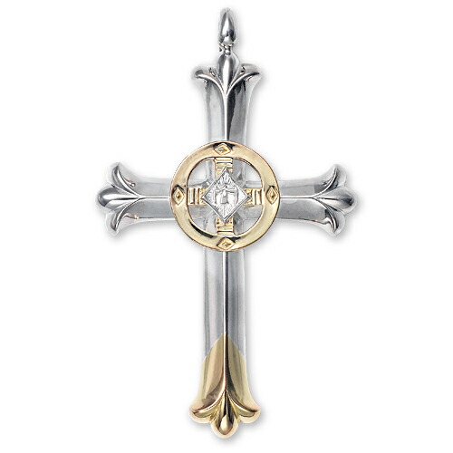 楽天市場】【鷲見太郎 Pendant ペンダント】クロスK18YGトップ