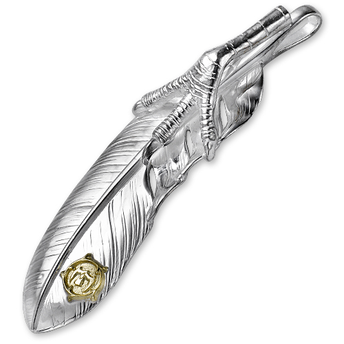 楽天市場】【鷲見太郎 Pendant ペンダント】オールドLフェザー