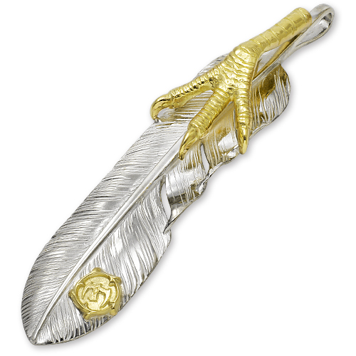 楽天市場】【鷲見太郎 Pendant ペンダント】オールドLフェザー