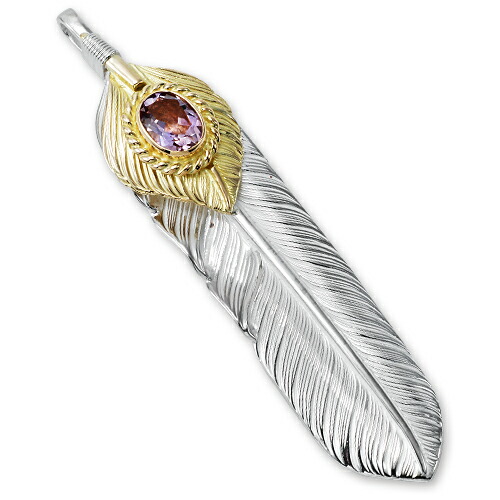 時折の船　ペンダント 楽天市場】【鷲見太郎 Pendant ペンダント】オールドLフェザー
