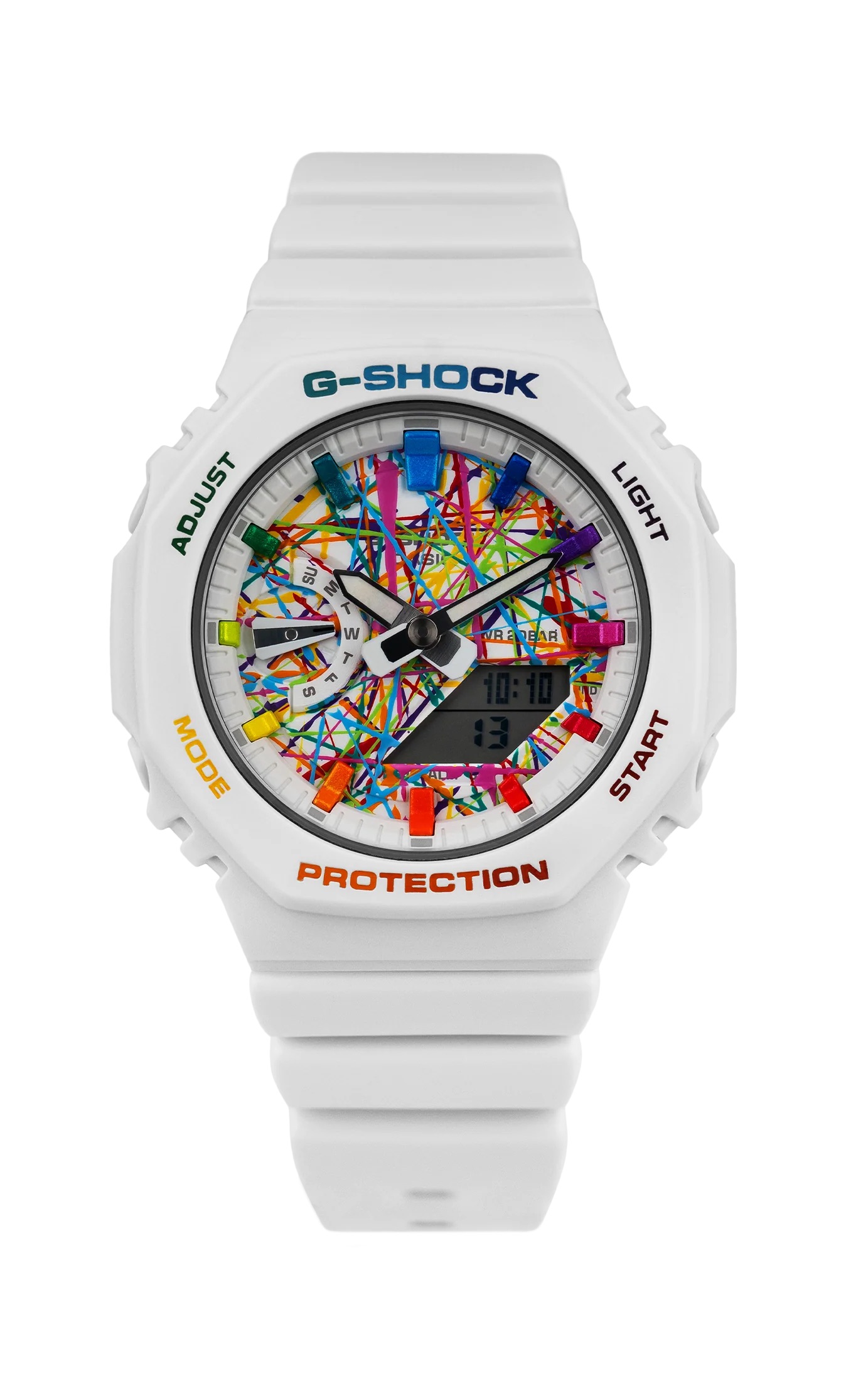 楽天市場】CasiOak White Freak Rainbow (カシオーク/ホワイトフリークレインボー）G-Shockシリーズ Gショック IFLW  ウォッチ 腕時計1本 防水 rolex ロレックス インテリア 収納 フランクミューラー オメガ ルイヴィトン グッチ ブライトリング カシオ  GA-2100 45mm ...