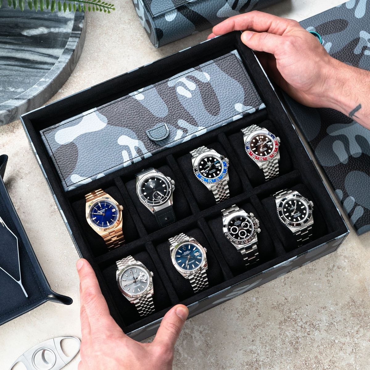 ROLEX ボックス　ノベルティ時計ケースと手さげ袋　一式 楽天市場】ロレックス 小物 ウォッチケース 時計 保存ケース