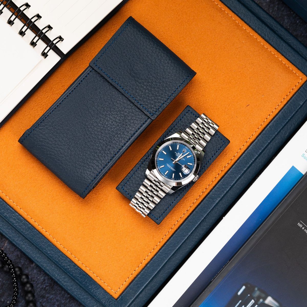 IFLW ウォッチポーチ1本用 IFLWatches Watch Pouch 時辰儀容れもの 本革容れもの アイエフエル ウオッチケース 納める容れもの ウオッチ用 御前上等 ウオッチ