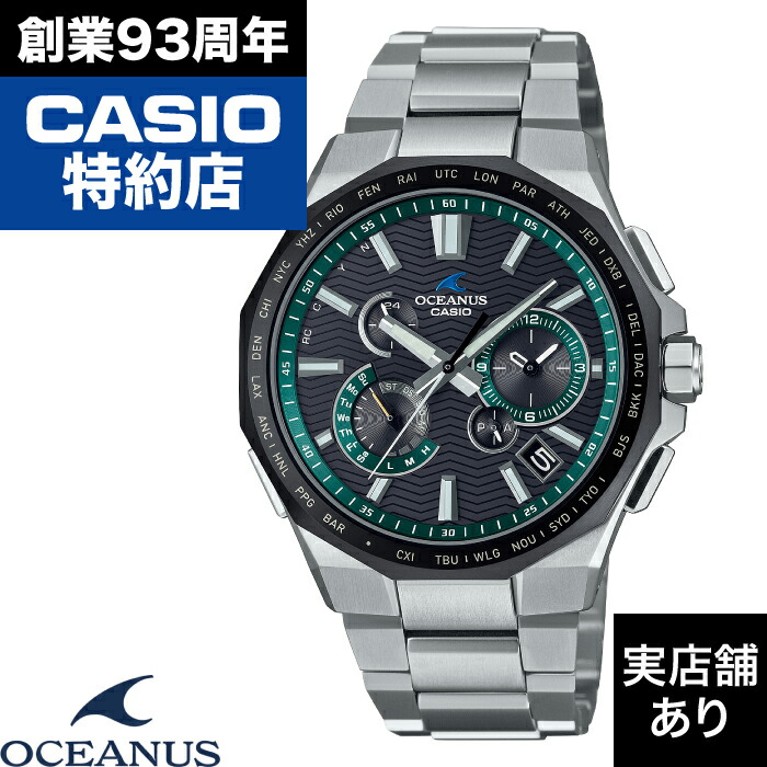 CASIO　OCEANUS　OCW-T6000A-1AJF カシオ・オシアナス、12面カットベゼルのスポーティ・クロノグラフ