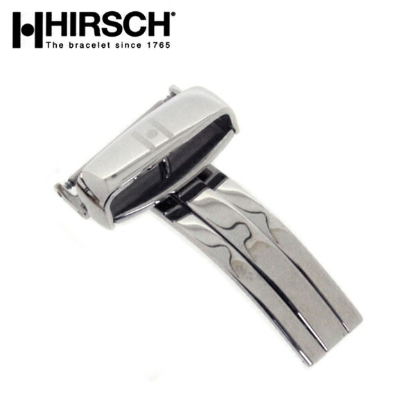 ＼尖んがり10倍／ 【取り替えっこ手道具つき】 ウォッチ 胴締め HIRSCH ヒルシュ シングルDバックル しろがね色 16粍 18粍 20粍 22粍