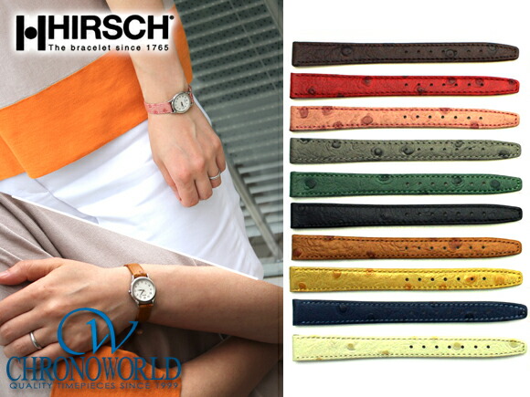 楽天市場】腕時計 ベルト HIRSCH ヒルシュ Rainbow Calfskin with ...