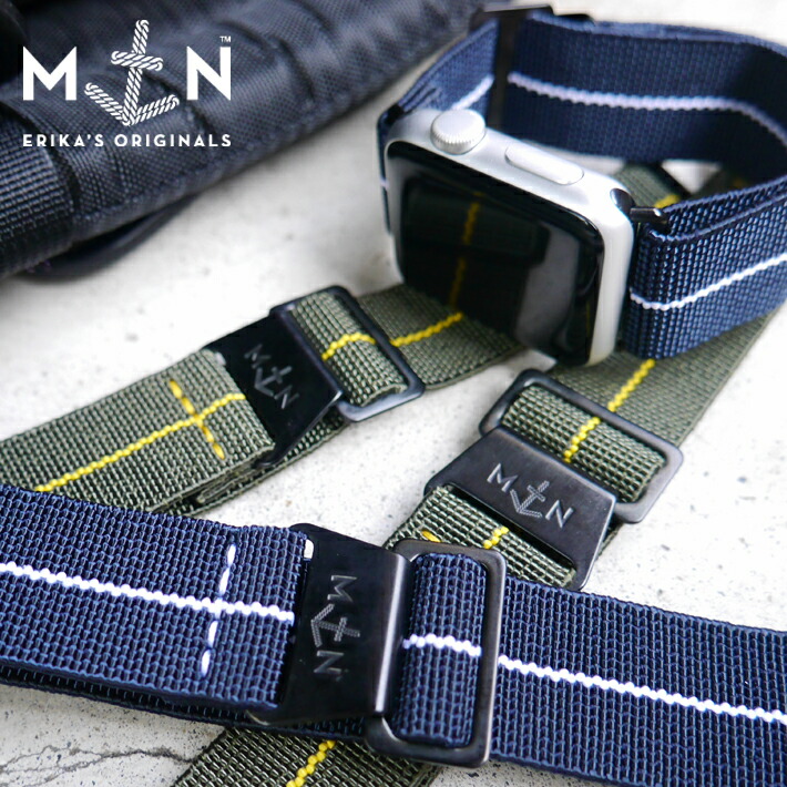 Apple Watch専用 MN STRAP for Apple DLC ブラックバックル アップル ウォッチ専用 MARINE NATIONAL マリーンナショナル MNストラップ for Apple Watch Series 3/4/5/6/7/SE オススメ 17,379円