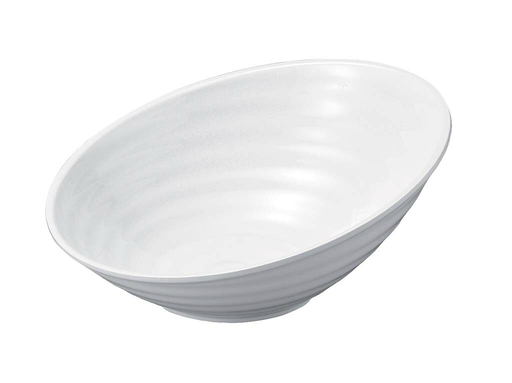 【ポイント20倍】ニューホワイト ロクロ目ハス切盛鉢 35cm EBM vol.26[1728-01]和・洋・中食器