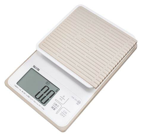 【ポイント20倍】タニタ デジタルクッキングスケール 3kg KW-320-WH【防塵防水】【IP65】 EBM vol.26[0756-02]ハカリ｜厨房の達人