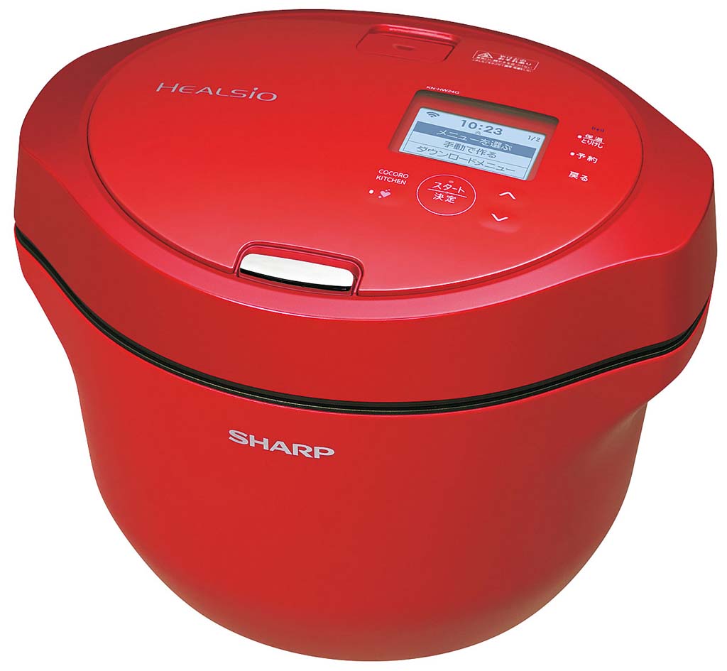 【ポイント16倍】シャープ 水なし自動調理器 ヘルシオ ホットクック KN-HW24G-R【フッ素コート（内面）】 EBM vol.26[0150-07]鍋全般｜厨房の達人