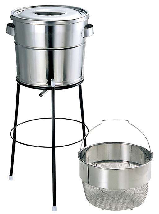 【ポイント20倍】18-8 バケットIII(洗いカゴ式)13L 荒目 MSD-1350 EBM vol.26[0455-04]水切り・ザル