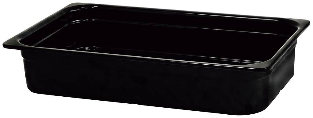 【ポイント20倍】メラミン ガストロノームパン ブラック 1/1 100mm MEGN-11100BK EBM vol.26[1065-03]ディスプレイ用品