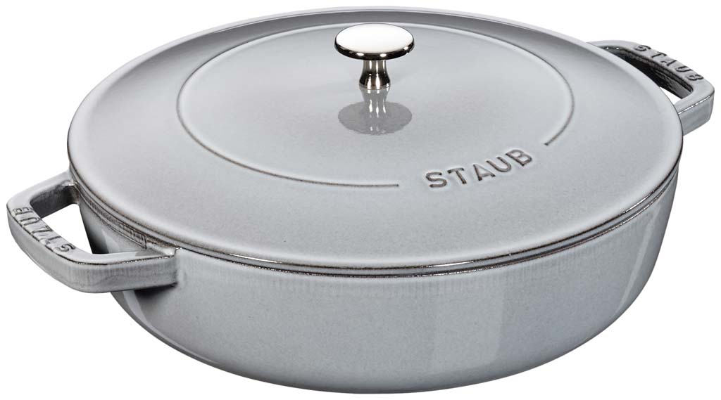 【ポイント20倍】ストウブ ピコ・ココット ブレイザーソテーパン 26cm グレー 40506-543【電磁調理器200V】【オーブン】 EBM vol.26[0188-05]ブランドキッチンコレクション