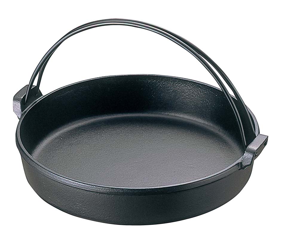 【ポイント16倍】南部 鉄 すきやき鍋 ツル付 26cm 20039【ガス・IH】【電磁調理器200V】 EBM vol.26[1773-01]卓上鍋・焼物用品