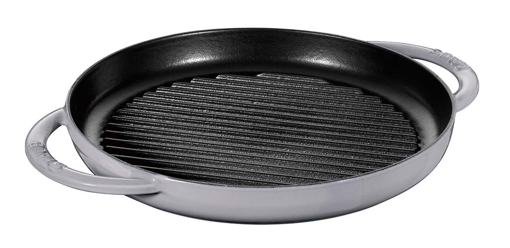 【尖んがり19倍】ストウブ ピュアグリル ラウンド 30糎 薄墨色 40511-782【電磁膳立て器200V】【オーヴン】 EBM 音の大きさ.26[0189-05]ブランドキッチンコレクション