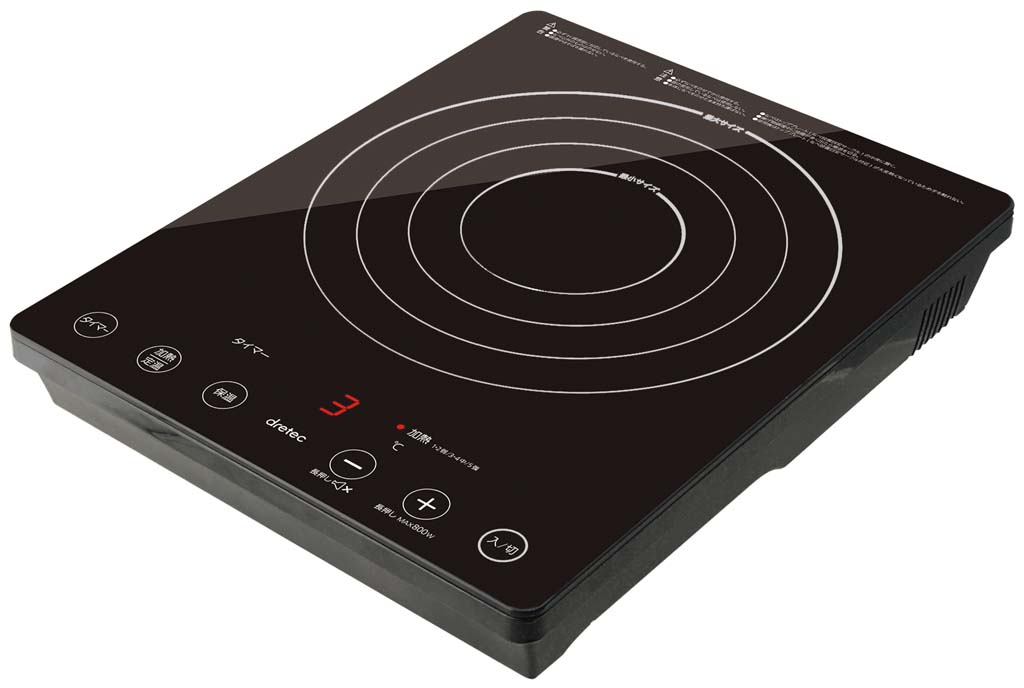 【尖んがり20倍】ドリテック IHクッカー「ラルジュ」DI-120BK【電磁膳立て器】 EBM 音の大きさ.26[1157-07]バイキングかかわり合い