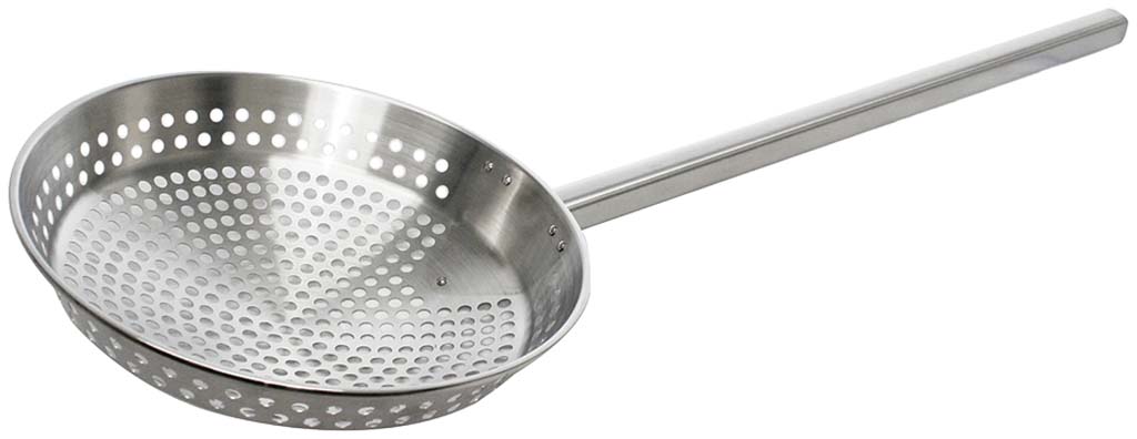 【ポイント20倍】ステンレス 一体型角柄網ひしゃく 25cm(6mm穴)柄長1000 KSA25-100【食器乾燥機対応】【洗浄機OK】【消毒保管庫OK】【日本製】 EBM vol.26[0635-17]すくい網・ひしゃく・給食用スパテラ