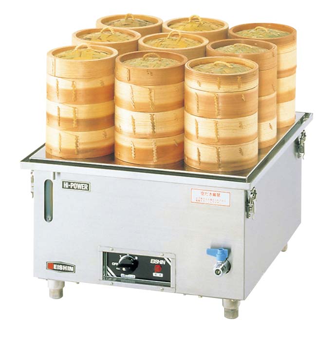 【尖んがり20倍】エイシン 灯し火蒸器 YM-22【製造会社直送】 EBM 音の大きさ.26[0934-02]すし器・蒸し器・セイロ類