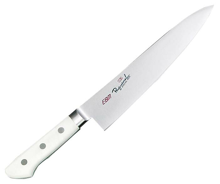 【ポイント20倍】EBM 抗菌 スペシャル・イノックス 牛刀 24cm ホワイト【抗菌】【洗浄機OK】【日本製】 EBM vol.26[0248-03]庖丁・包丁