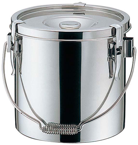 【尖んがり20倍】K 19-0 電磁 厚底 滋養物供給缶 27糎 15.0L【電磁膳立て器200V】 EBM 音の大きさ.26[0701-04]ケータリング・持っていく