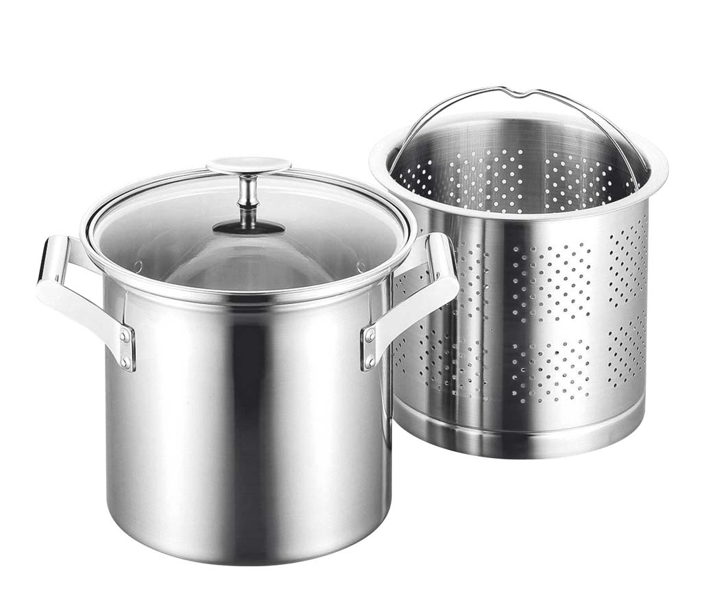【ポイント20倍】エレックマスタープロ パスタポット 20cm【IH・ガス・ハロゲン・ラジエント・シーズ】【電磁調理器100V-200V】【日本製】 EBM vol.26[0147-03]鍋全般