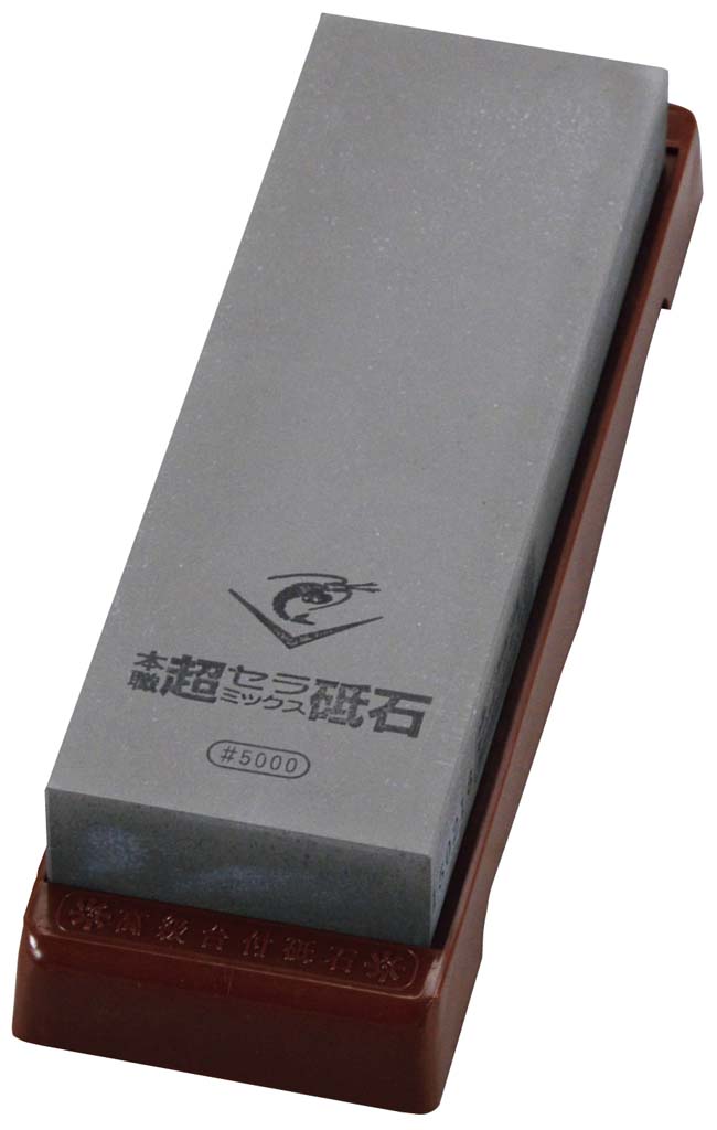 【尖んがり20倍】エビ印 陶芸剃刀砥 台付(決めなおす用剃刀砥付)#5000超仕上【日本製】 EBM 音の大きさ.26[0311-31]剃刀砥・まかない方差し
