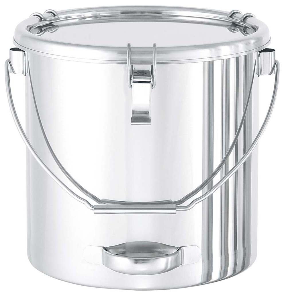 【ポイント20倍】18-8 下部パイプ柄取っ手付密閉容器(キャッチクリップ式)吊付 CTBD27cm【メーカー直送】 EBM vol.26[0702-02]ケータリング・運搬