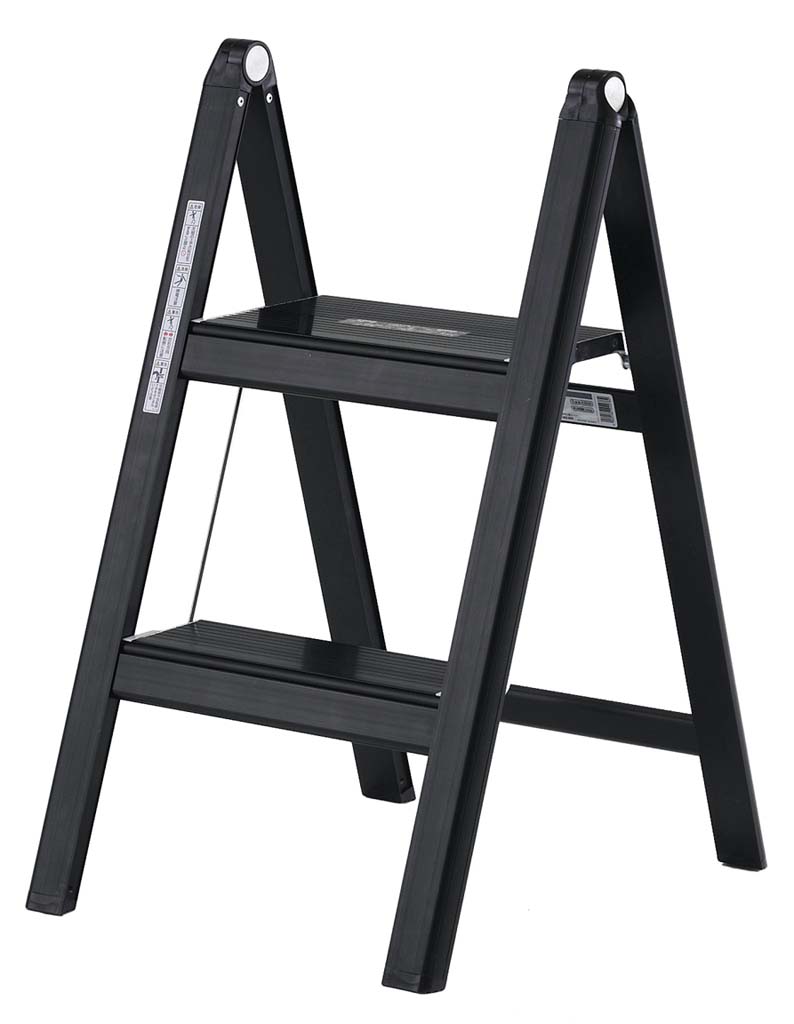 【ポイント15倍】アルミ 踏台 SS-80BB ブラック EBM vol.26[2118-08]店舗備品・防犯用品