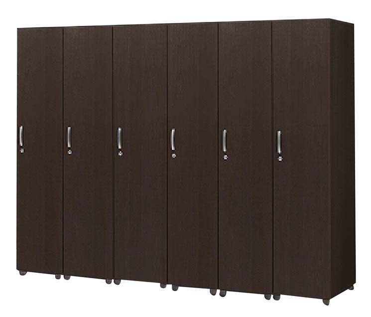 【ポイント20倍】木製フリージョイントロッカー 1段 ミディアムウォールナット FJLS-MW【キャンセル・返品不可】【メーカー直送】 EBM vol.26[2122-01]店舗備品・防犯用品